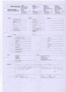New Reservation Form created on 12/08/2013 at our request.