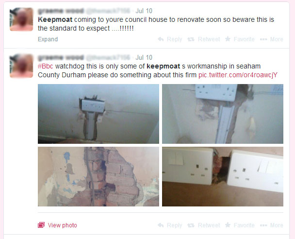 Twitter - Work on Council House 10072014